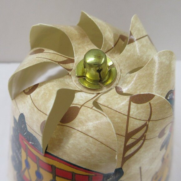 Spin Shades Revolving Spin Lamp Shade Christmas Musical Instruments 1994 Vtg - Picture 7 of 12